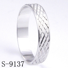 Glänzende u. Art- und Weiseschmucksache-Hochzeits-Ring 925 Silber (S-9137)